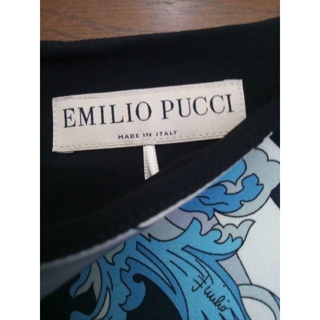 EMILIO PUCCI(エミリオプッチ)のエミリオ・プッチ　美しいグラフィカル　シルクワンピース レディースのワンピース(ミニワンピース)の商品写真