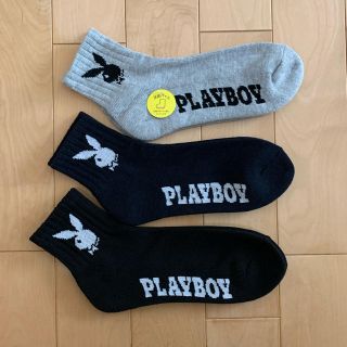 プレイボーイ(PLAYBOY)のPLAY BOY  靴下  3足セット(ソックス)