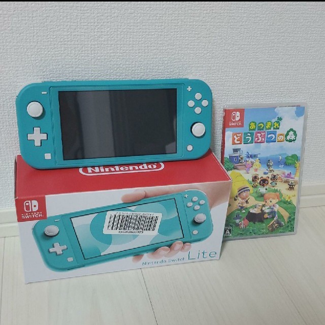 Nintendo Switch LITE ターコイズ  どうぶつの森カセット付き