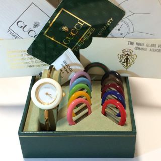 グッチ(Gucci)の1.超美品 グッチ GUCCI 時計 チェンジベゼル(腕時計)