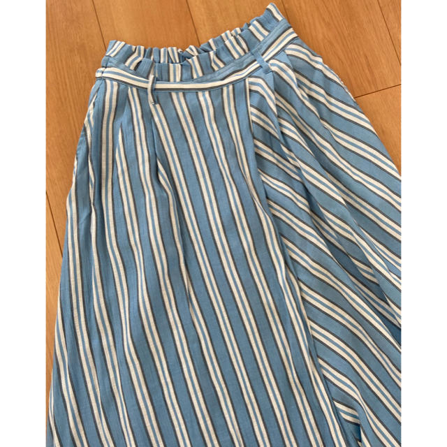 ストライプ柄ロングスカート レディースのスカート(ロングスカート)の商品写真