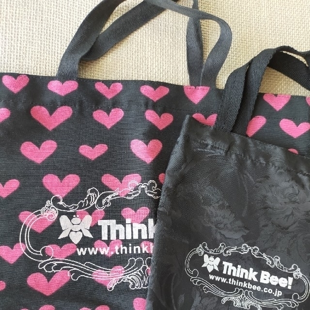 Think Bee!(シンクビー)のシンクビー　サブバッグ　エコバック 2点セット　 レディースのバッグ(トートバッグ)の商品写真