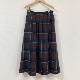 サマンサモスモス(SM2)のSM2 brown check skirt(ロングスカート)