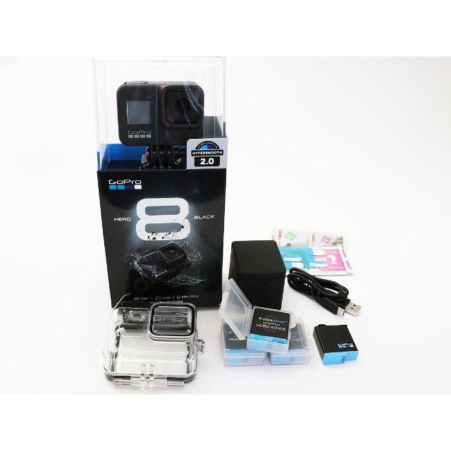 GoPro(ゴープロ)のGoPro HERO8 BLACK　おまけいろいろ付 スマホ/家電/カメラのカメラ(ビデオカメラ)の商品写真