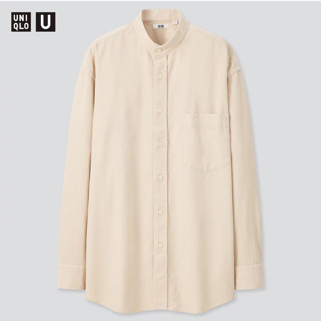 UNIQLO(ユニクロ)のコーデュロイワイドフィットスタンドカラーシャツ XS メンズのトップス(シャツ)の商品写真