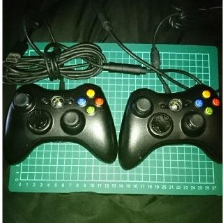 エックスボックス360(Xbox360)のXbox360 コントローラー 二個(コネクタ１つ)(その他)