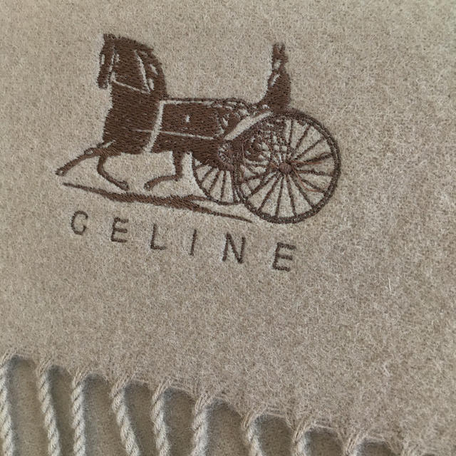 celine(セリーヌ)の新品　セリーヌ　ひざ掛け(ベージュ) レディースのファッション小物(マフラー/ショール)の商品写真