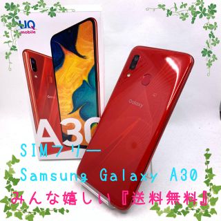 サムスン(SAMSUNG)のSIMフリー Samsung Galaxy A30 スマートフォン(スマートフォン本体)