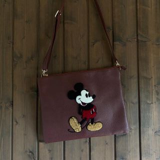 オゾック(OZOC)の【ozoc】mickey mouse  bag ボルドー(トートバッグ)