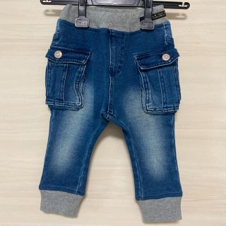 エフオーキッズ(F.O.KIDS)の美品　F.O.キッズ　デニム パンツ 90 サルエルパンツ　ブリーズ　長ズボン(パンツ/スパッツ)