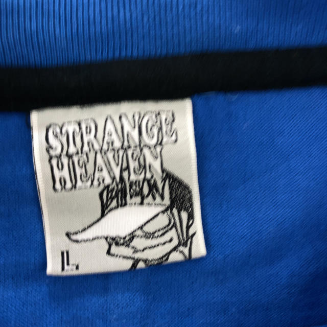 【最終値下】STRANGE HEAVEN 半袖Tシャツ 青 メンズのトップス(Tシャツ/カットソー(半袖/袖なし))の商品写真