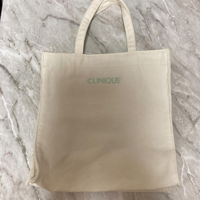 CLINIQUE(クリニーク)のCLINIQUE ミントグリーン ノベルティ ランチトート レディースのバッグ(トートバッグ)の商品写真