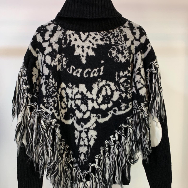 sacai sacai luck サカイラック　ニットポンチョ　プルオーバー