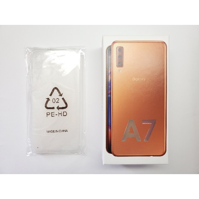新品未開封 オマケ付き モバイル Galaxy A7 ゴールド SIMフリー