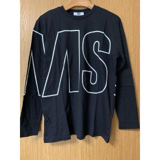 エムエスジイエム(MSGM)の新品 2020秋冬新作 MSGM ロンT 長袖 オーバーサイズ ロゴ ブラック(Tシャツ/カットソー(七分/長袖))