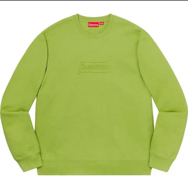 トップスSupreme cutoutlogo crewneck