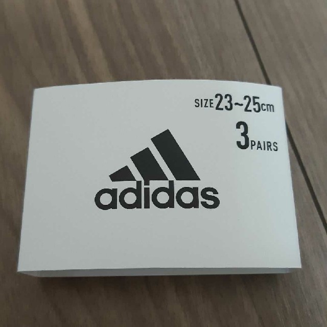 adidas(アディダス)の【新品】adidas　23-25センチ　3足セット レディースのレッグウェア(ソックス)の商品写真