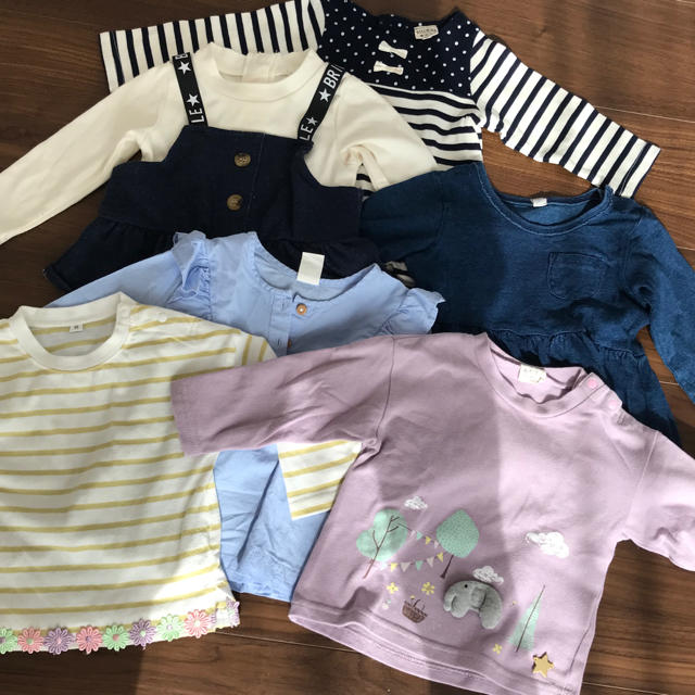 H&M(エイチアンドエム)の女の子 80サイズ　10点セット キッズ/ベビー/マタニティのキッズ服女の子用(90cm~)(その他)の商品写真