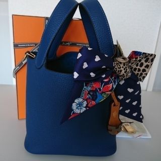 エルメス(Hermes)のご専用💕です★ピコタン ディープブルー PMゴールド金具  Y刻 新品(ハンドバッグ)