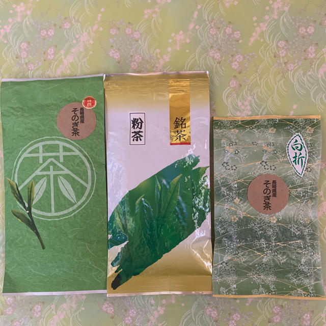 【特撰】特撰玉緑茶100g 白折80g 粉茶100g そのぎ茶 日本茶 西坂製茶 食品/飲料/酒の飲料(茶)の商品写真