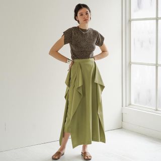 ステュディオス(STUDIOUS)の【CLANE】SQUARE FRILL SKIRT(ロングスカート)