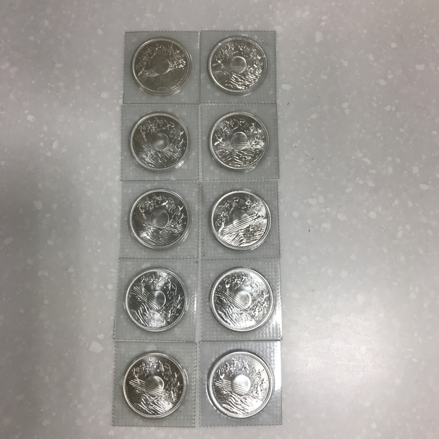 Utayu様 御在位六十年 壱万円銀貨 10枚 - 1