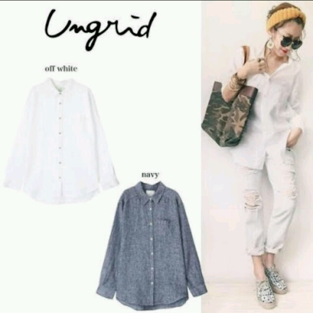 Ungrid(アングリッド)のちろ様専用♪新品アングリッドリネンシャツ レディースのトップス(シャツ/ブラウス(長袖/七分))の商品写真