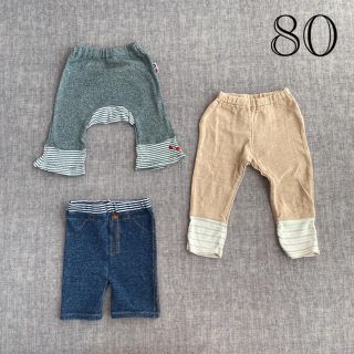 イオン(AEON)のやわらかパンツ3点セット☆80(パンツ)