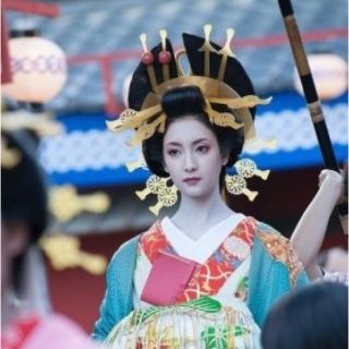 ウイッグ職人が受注製作する本格花魁髷(縦兵庫)、サイズ、カラーオーダー可能、