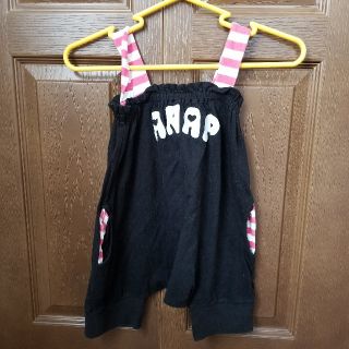 アナップキッズ(ANAP Kids)のアナップキッズ　サロペット　100センチ　黒　ブラック(パンツ/スパッツ)