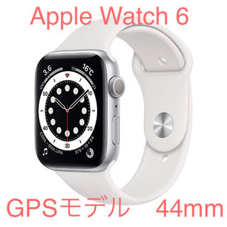 アップルウォッチ(Apple Watch)の新品未開封 apple watch6 44mm GPSモデル　シルバー(腕時計(デジタル))