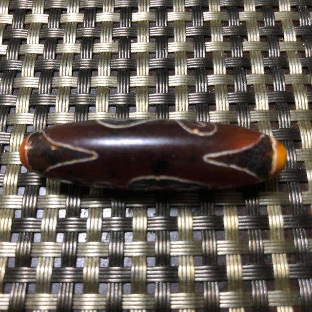 天珠(秘蔵西蔵老礦紅玉髄手工虎牙蓮華宝瓶天珠) ghsartex.com.br