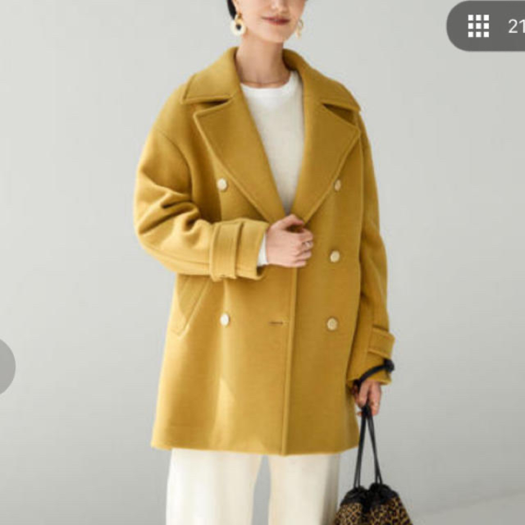 ✨週末限定お値下げ✨Spick&span Wスライバーヘリンボーンミドルコート