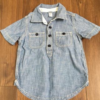 ベビーギャップ(babyGAP)のbabyGAP 半袖ダンガリーシャツ(Tシャツ/カットソー)