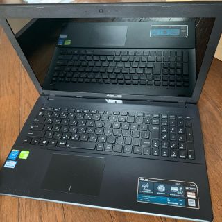 エイスース(ASUS)の【美品】ASUS ノートパソコン　ブラック　X552L(ノートPC)