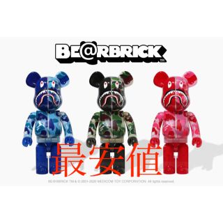 アベイシングエイプ(A BATHING APE)のBE@RBRICK CLEAR ABC CAMO SHARK 1000% (その他)