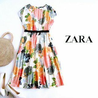 ザラ(ZARA)のZARAワンピcoenTHROWプラステaquagirlバースデーバッシュKBF(ひざ丈ワンピース)