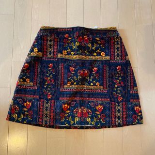エイチアンドエム(H&M)のベロア台形スカート H&M × コーチェラ(ミニスカート)