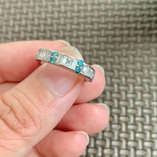 カルティエ(Cartier)のごんた様 専用ブルーダイヤモンド、ダイヤモンドリング 0.81ct(リング(指輪))