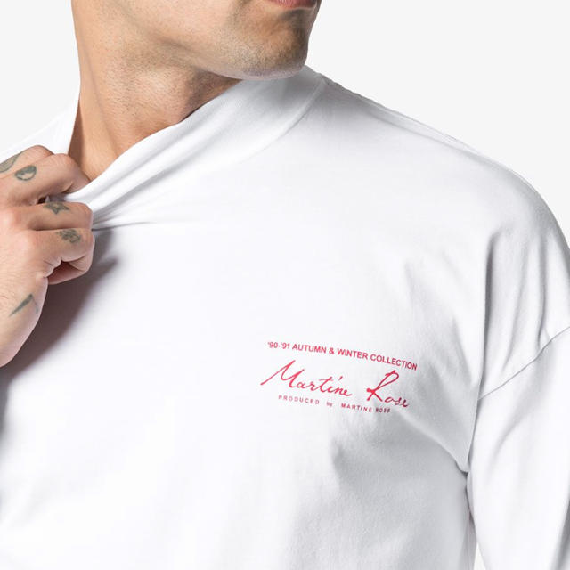 JOHN LAWRENCE SULLIVAN(ジョンローレンスサリバン)のMARTINE ROSE モックネック ロングtシャツ メンズのトップス(Tシャツ/カットソー(七分/長袖))の商品写真