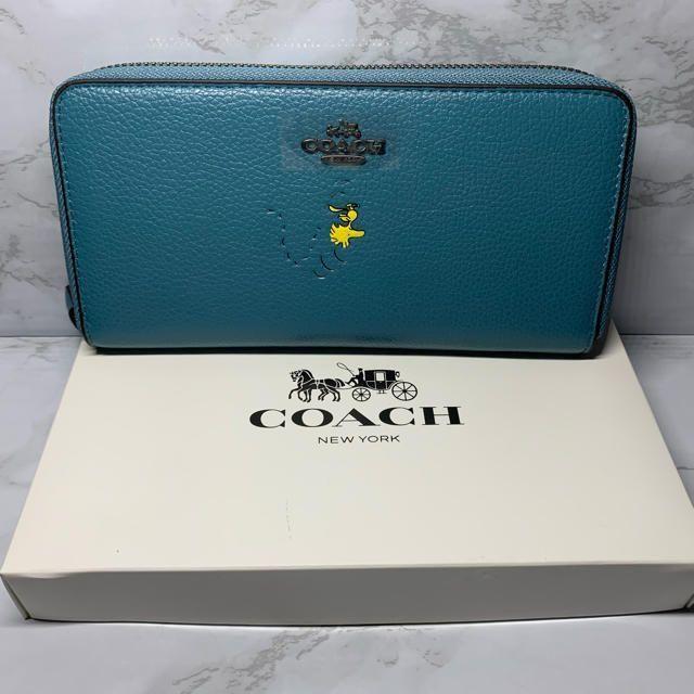 【フォロー割10%】 COACH×PEANUTS ウッドストック オーシャン