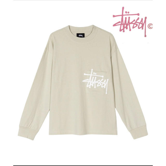 stussy レディース ロンT ベージュ ステューシー