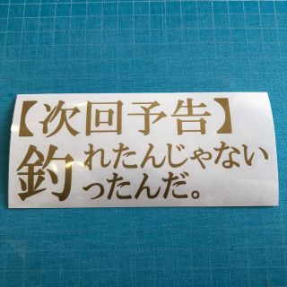 送料込 釣り ステッカー 金色 クーラー タックルボックスへ 海釣り クロダイ(その他)