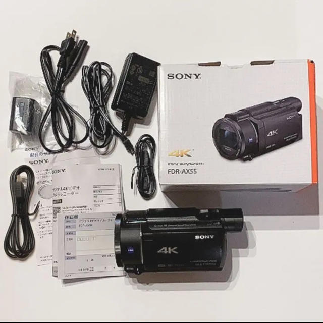 ソニー ビデオカメラ FDR-AX55 4K 64GB 光学20倍 ブラック Handycam FDR-AX55 BC - 3