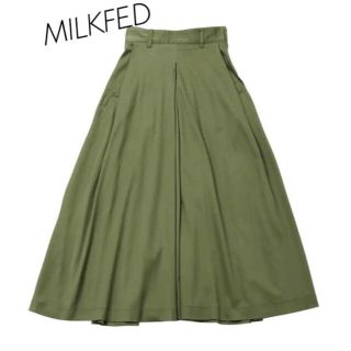 ミルクフェド(MILKFED.)のミルクフェド MILKFED. TUCK SKIRT2 ロングフレアスカート(ロングスカート)