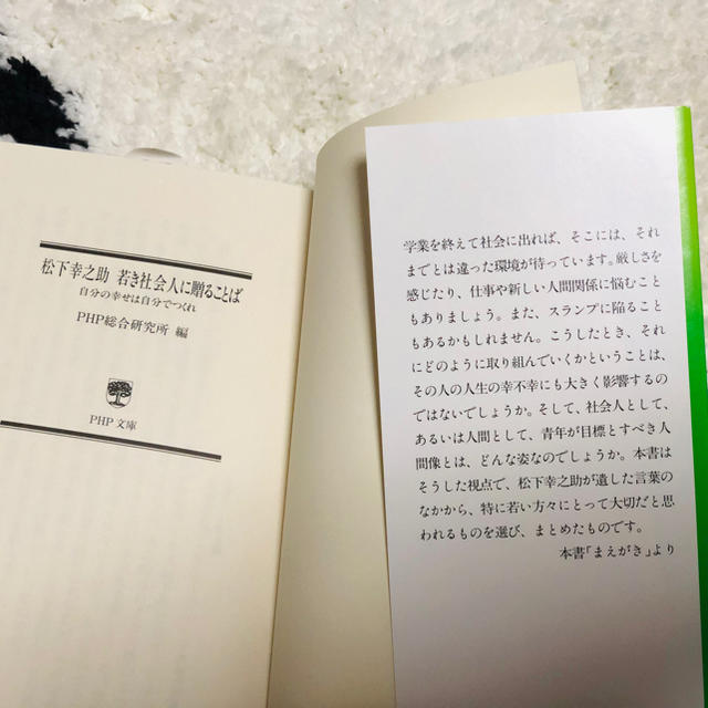 松下幸之助若き社会人に贈ることば 自分の幸せは自分でつくれ エンタメ/ホビーの本(文学/小説)の商品写真