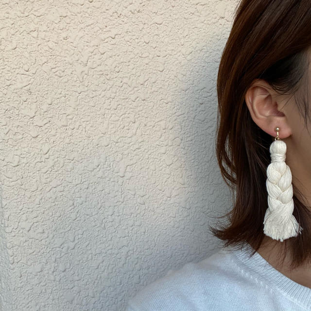 TODAYFUL(トゥデイフル)のrope earring . pierce ハンドメイドのアクセサリー(ピアス)の商品写真