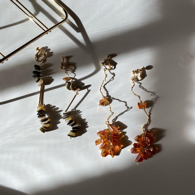 KBF(ケービーエフ)のgold branch earring. pierce ハンドメイドのアクセサリー(イヤリング)の商品写真