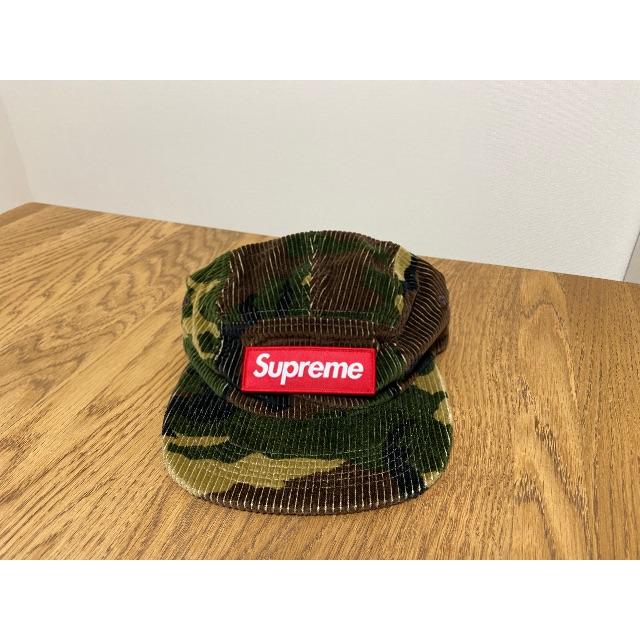 supreme camo corduroy camp cap