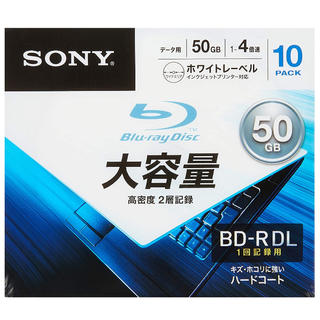 ソニー(SONY)のソニー データ用ブルーレイディスク (BD-R 2層:4倍速 10枚パック)(その他)